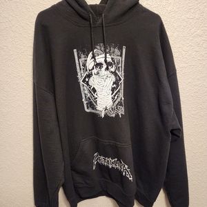 Metallic Band Pullover hoodie